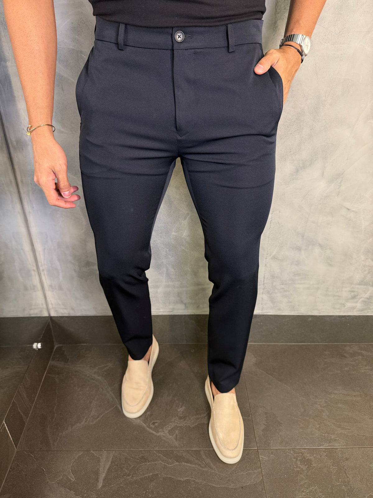 Calça Alf. Bolso Ziper Ponto H
