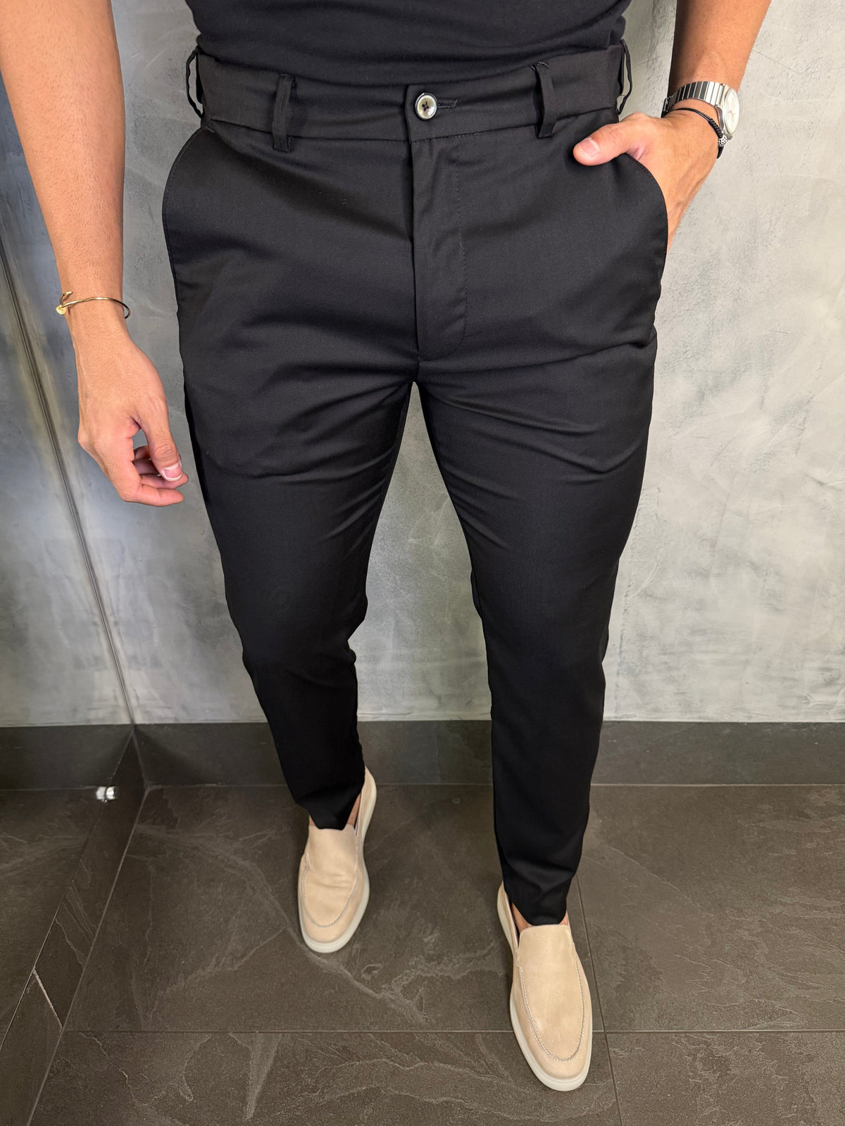 Calça Alf. Slim C/ Elástico Cós Ponto H