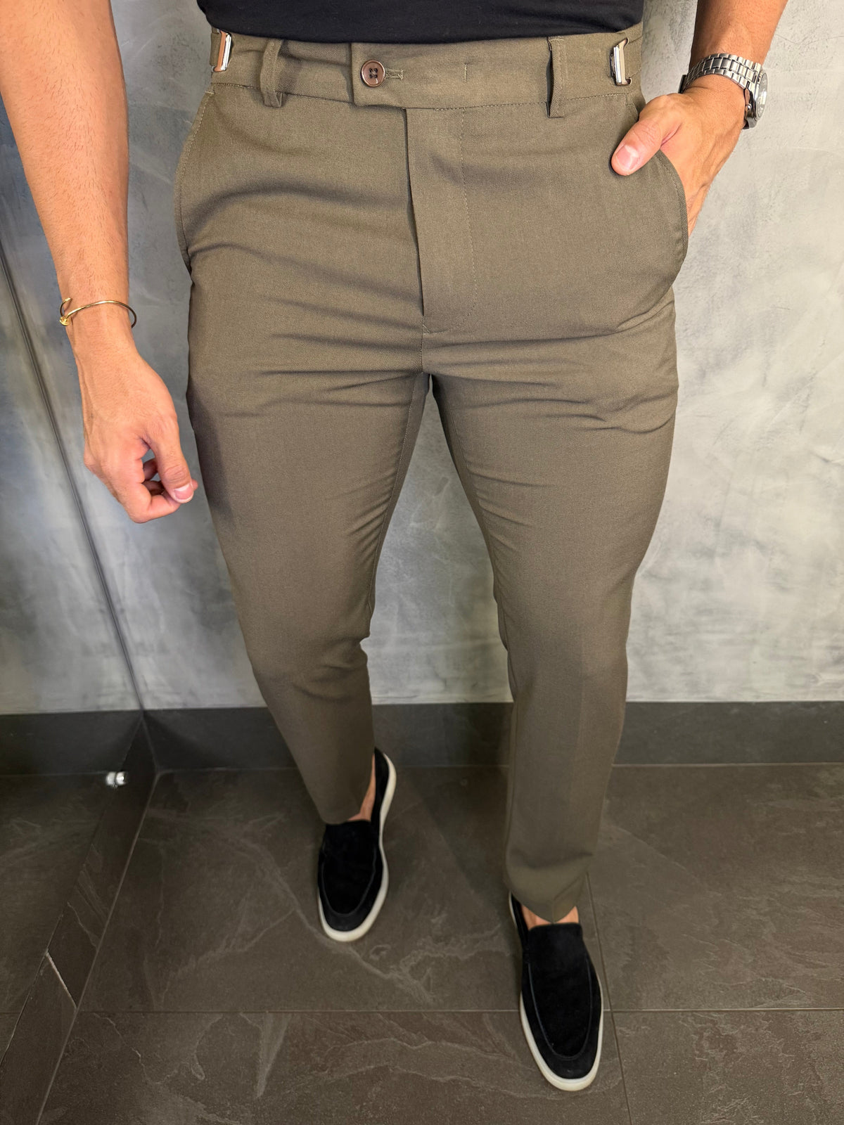 Calça Alf. Artemis Ponto H Verde Musgo