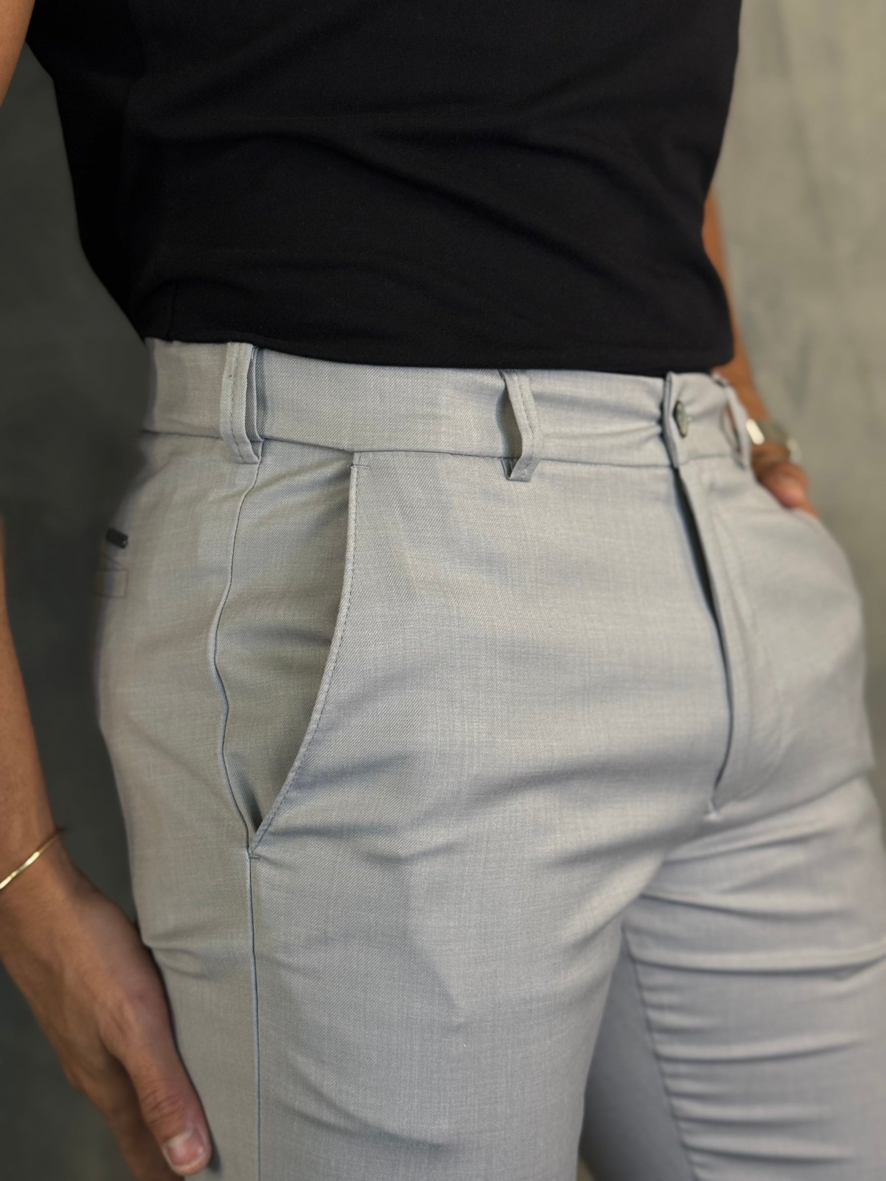 Calça Alf. Slim C/ Elástico Cós Ponto H