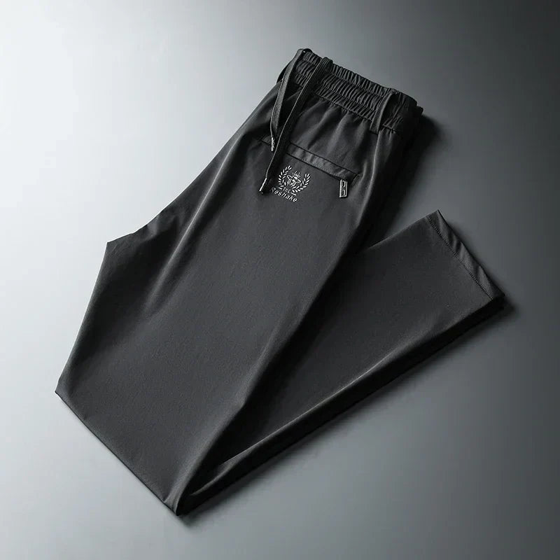 Fly Confort Calça Masculina Em Seda Gelo E Poliéster