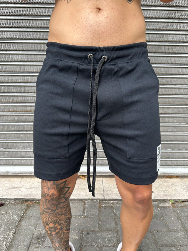 Conjunto Camiseta Oversized Seu Jorge Preta E Shorts Preto