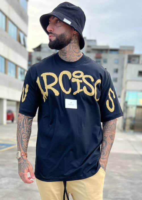 Conjunto Moletinho Over Preto E Areia
