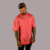 Camiseta Oversized Why Not Peach