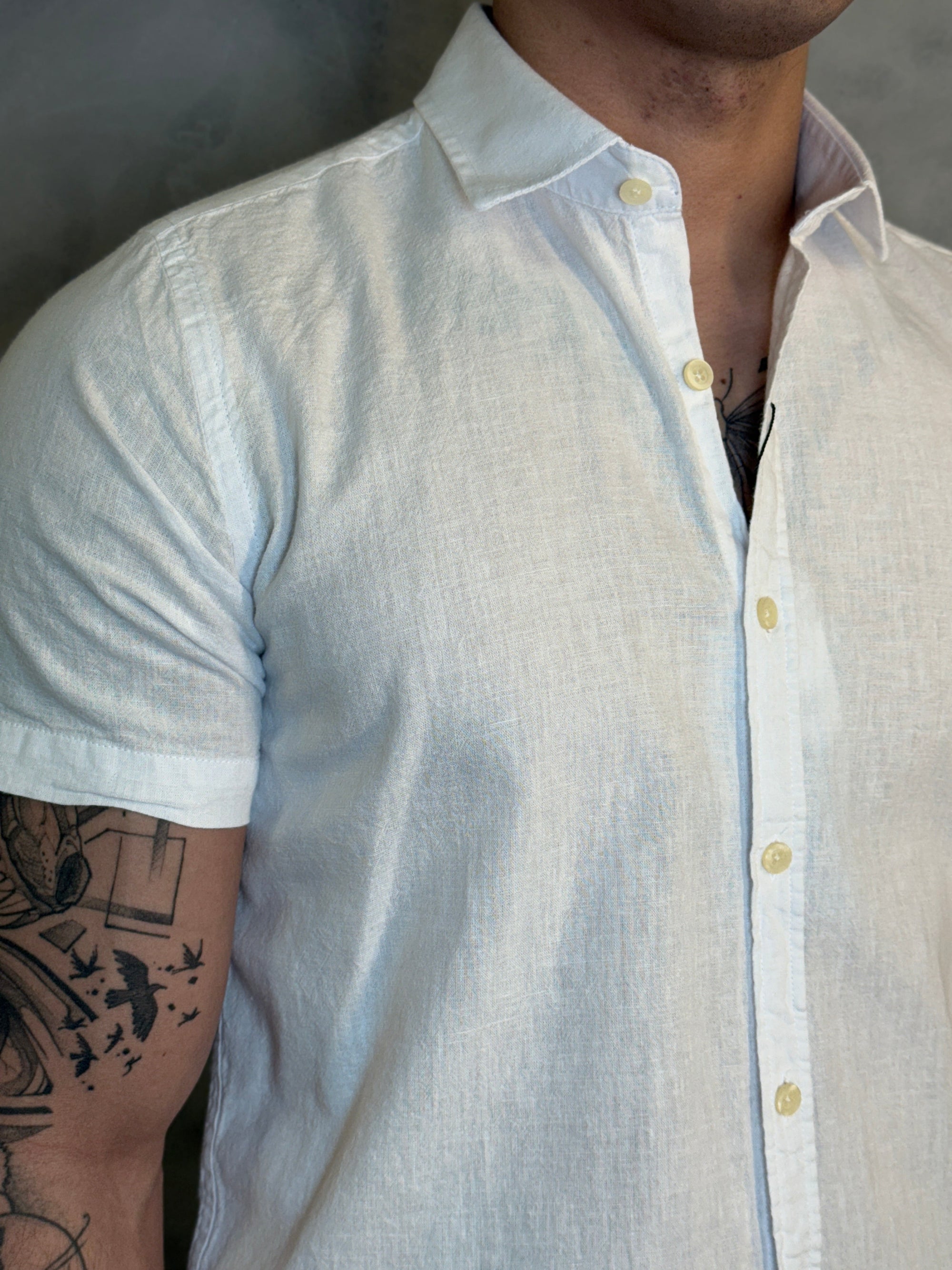 CAMISA M/C MARESIA PONTO H BRANCO