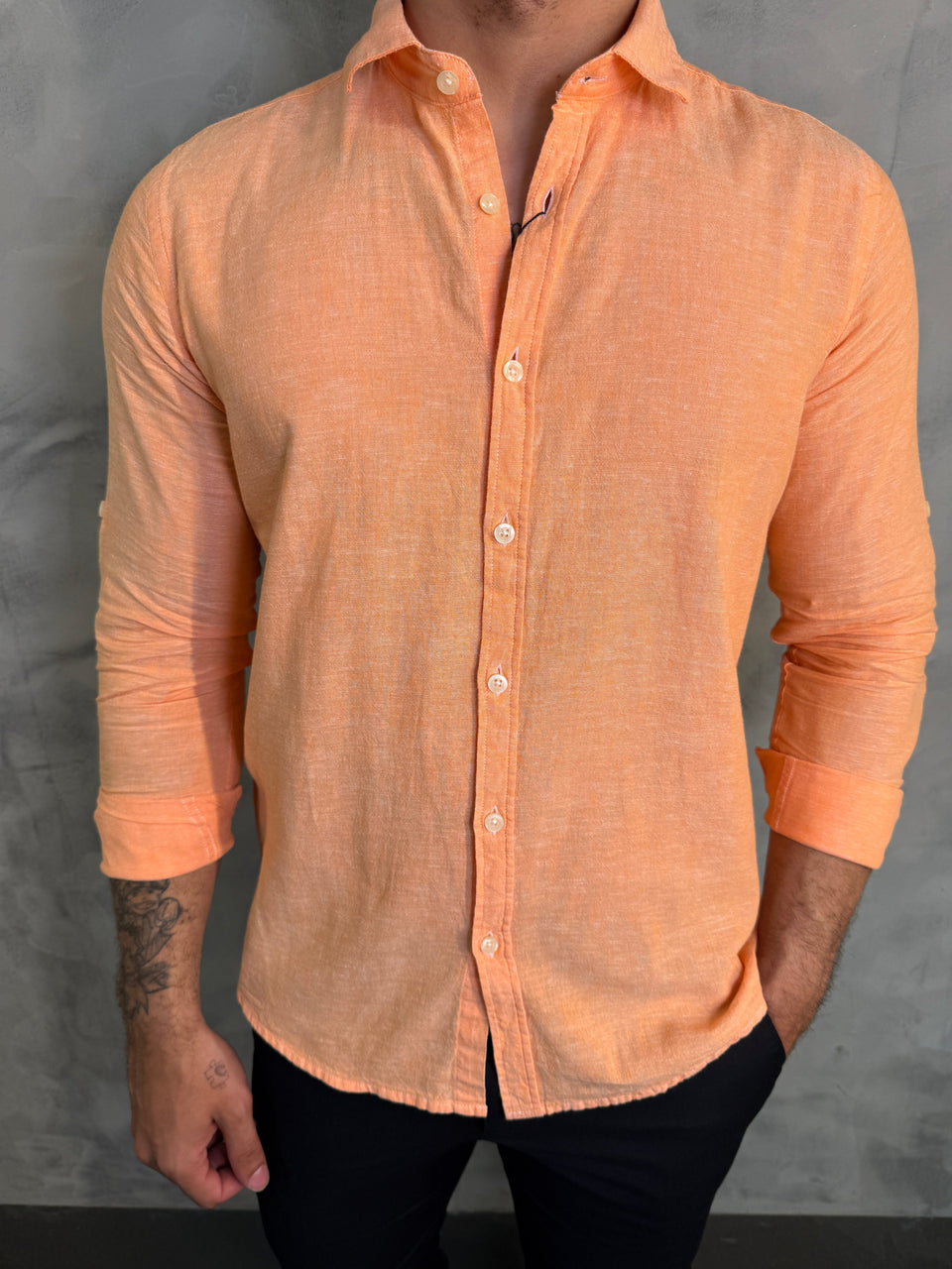 CAMISA M/L MARESIA PONTO H SALMÃO