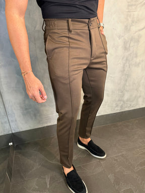 Calça Malha Western Kingejoe Marrom