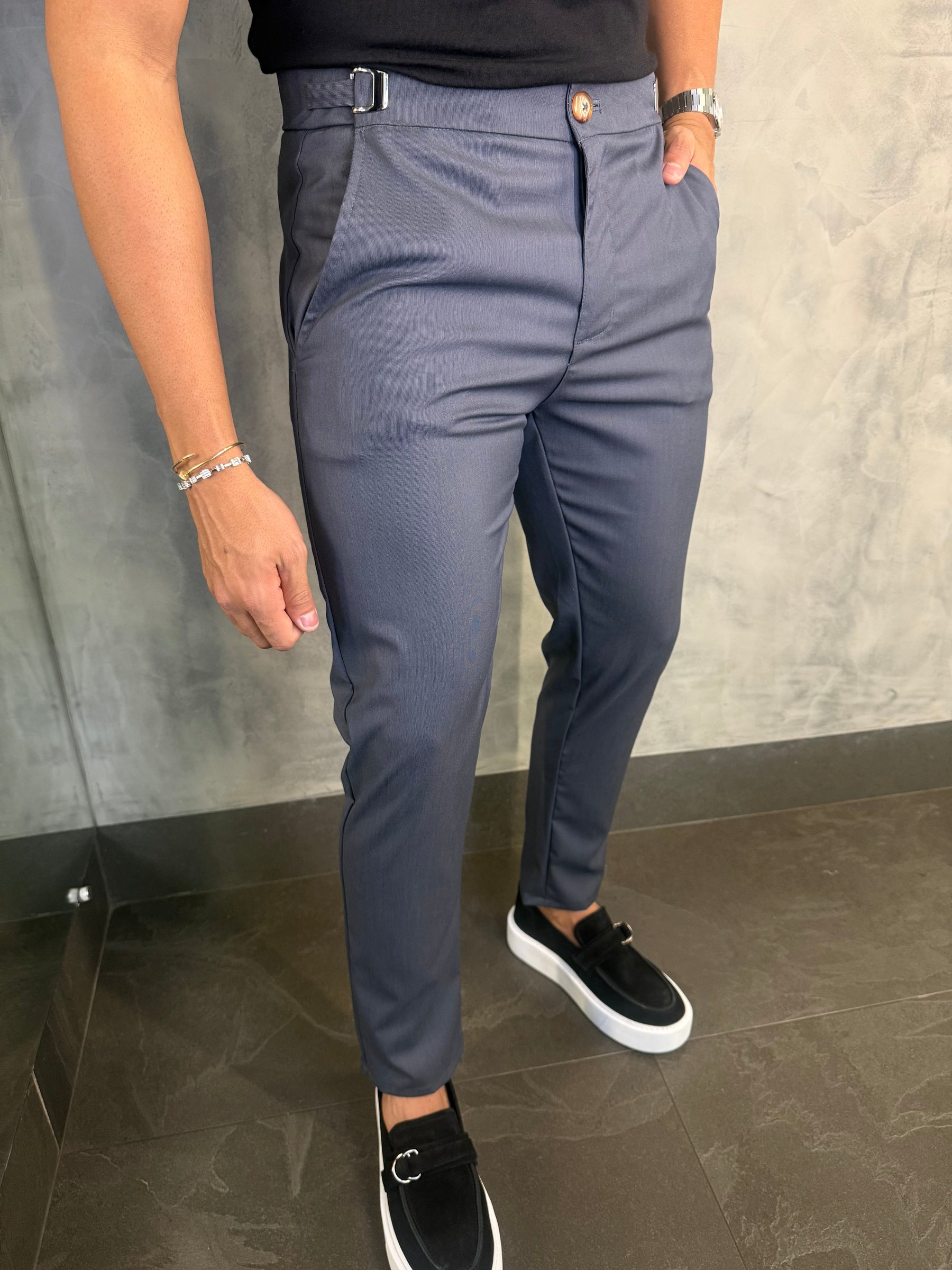 Calça Alf. Dubai Ponto H Chumbo