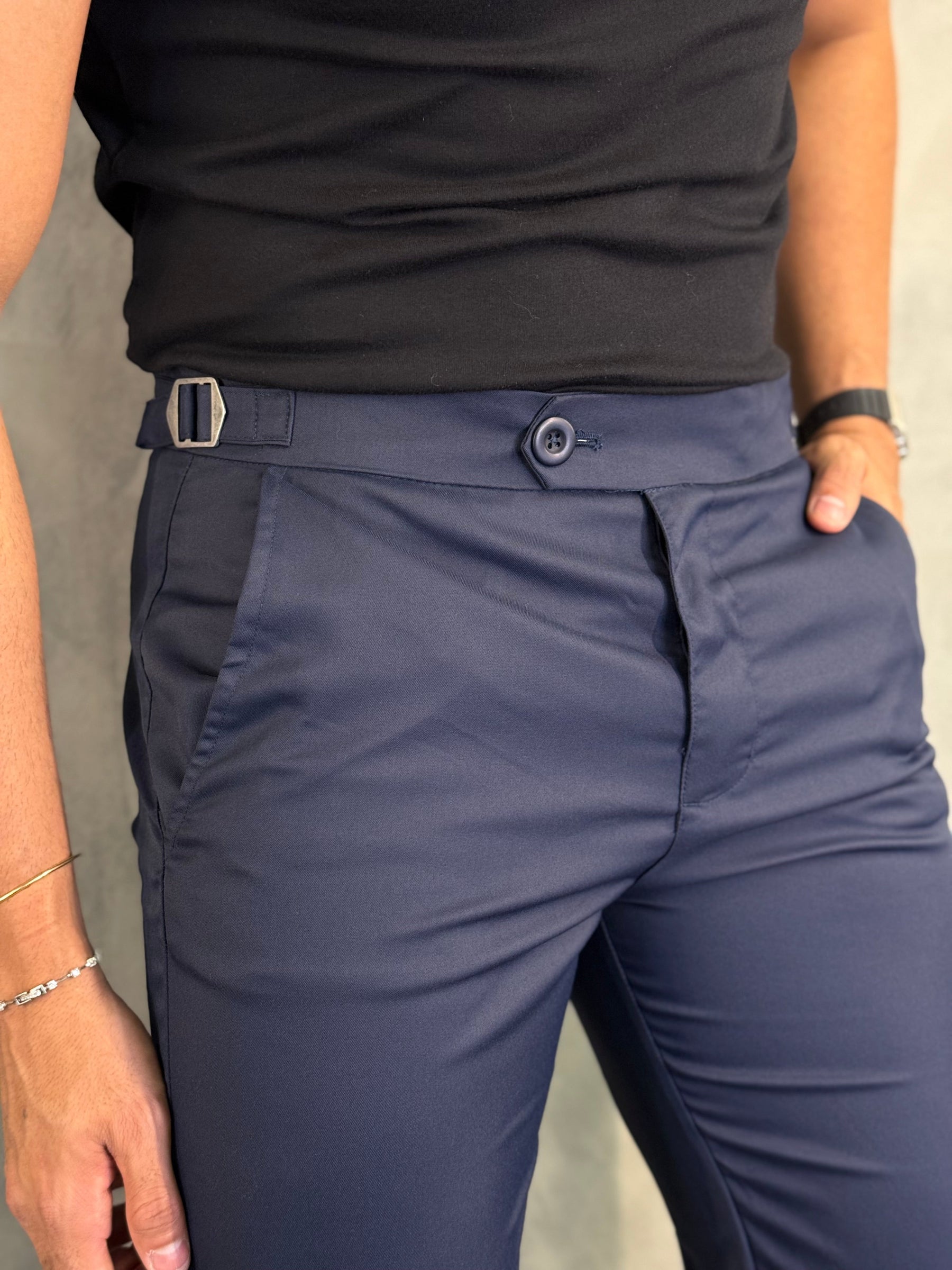 Calça Alf. Regulagem Buzios Ponto H Marinho