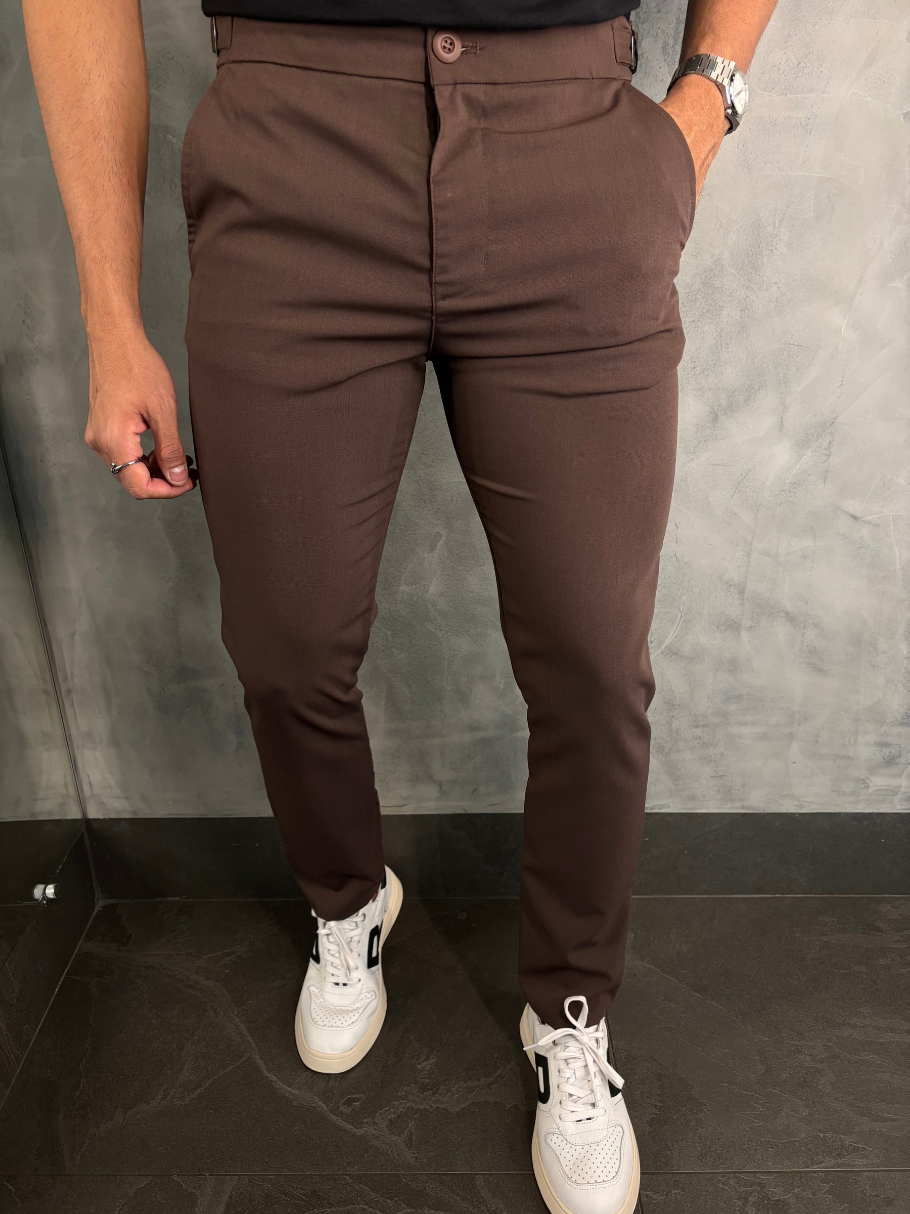 Calça Alf. Regulador Paris Ponto H Café