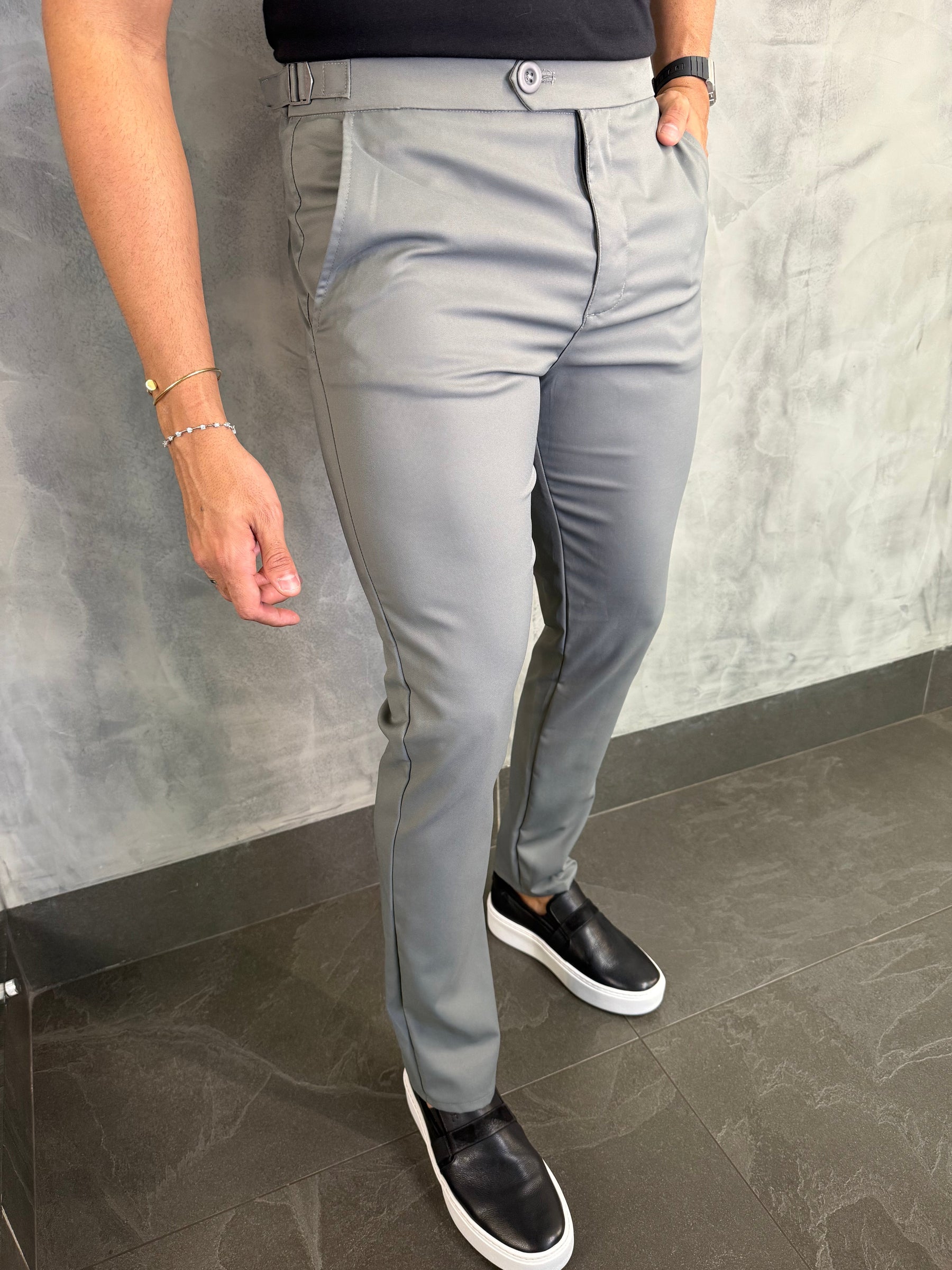 Calça Alf. Regulagem Buzios Ponto H Cinza