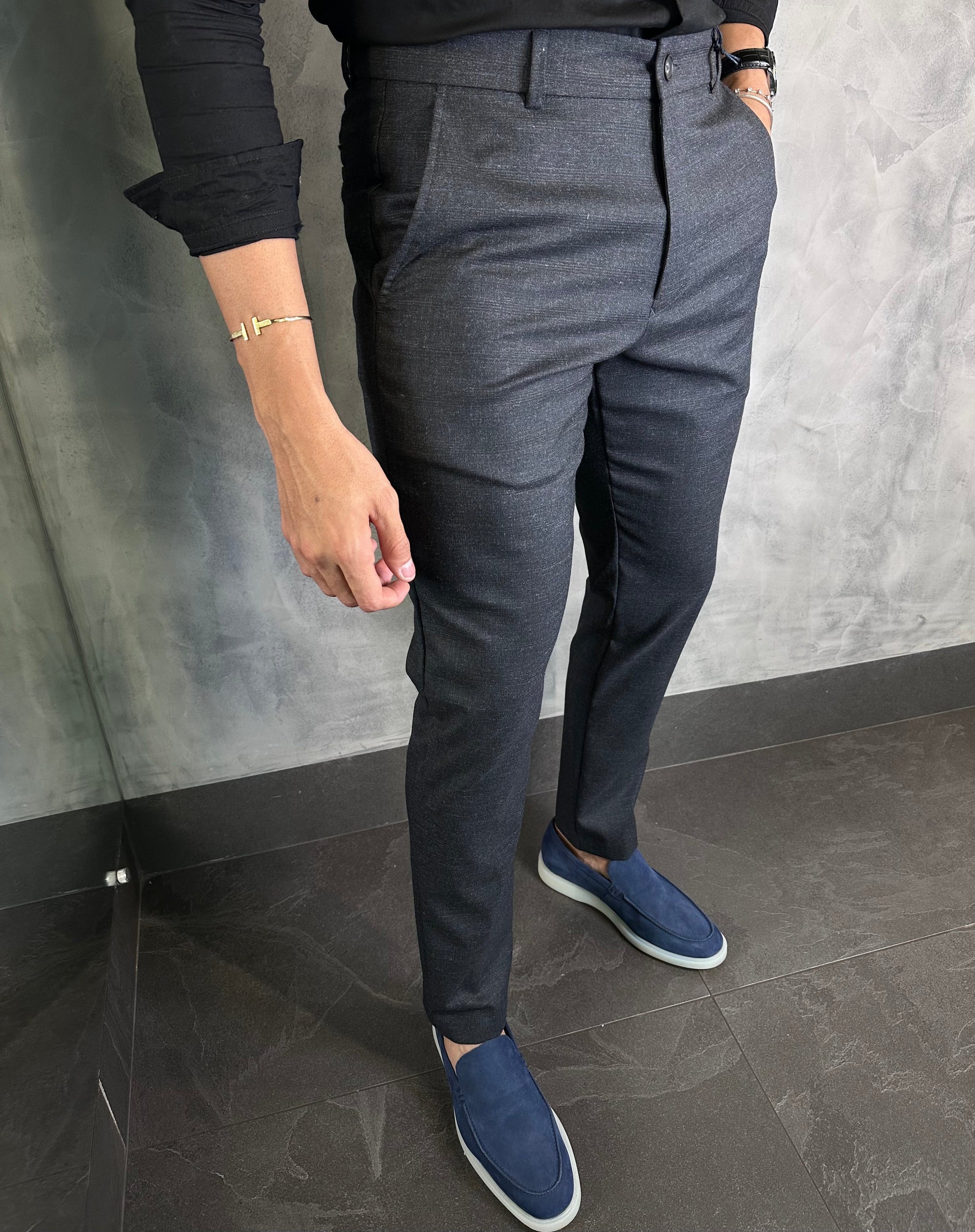 CALÇA ALF. SKINNY STRETCH XADREZ BAREZY