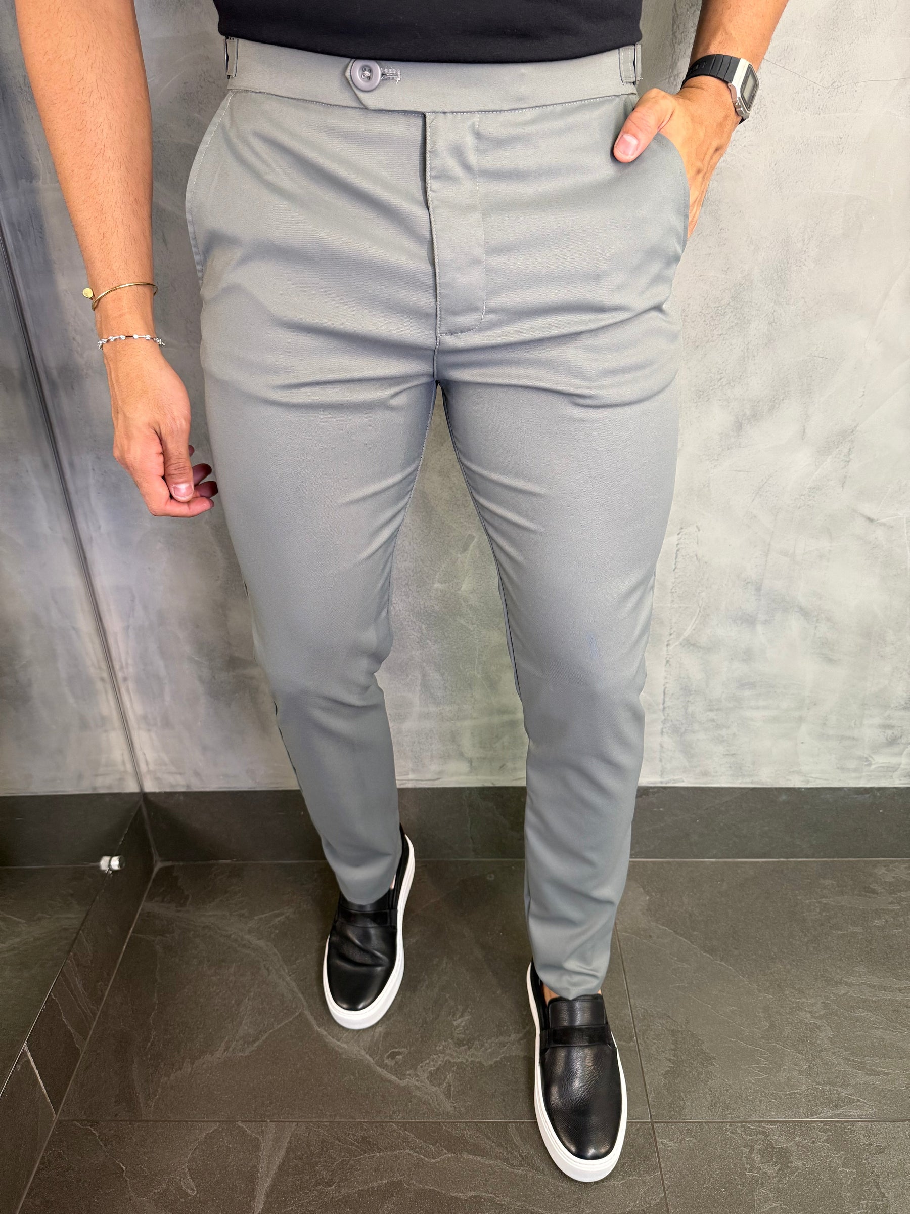 Calça Alf. Regulagem Buzios Ponto H Cinza