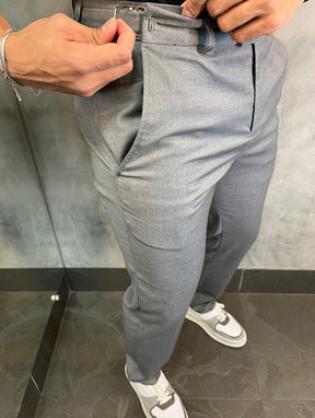 Calça Alf Slim Stretch Com Ajuste Fivela Barezy