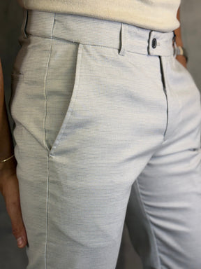 Calça Alfaiataria Skinny Com Cintura Elástica Barezy