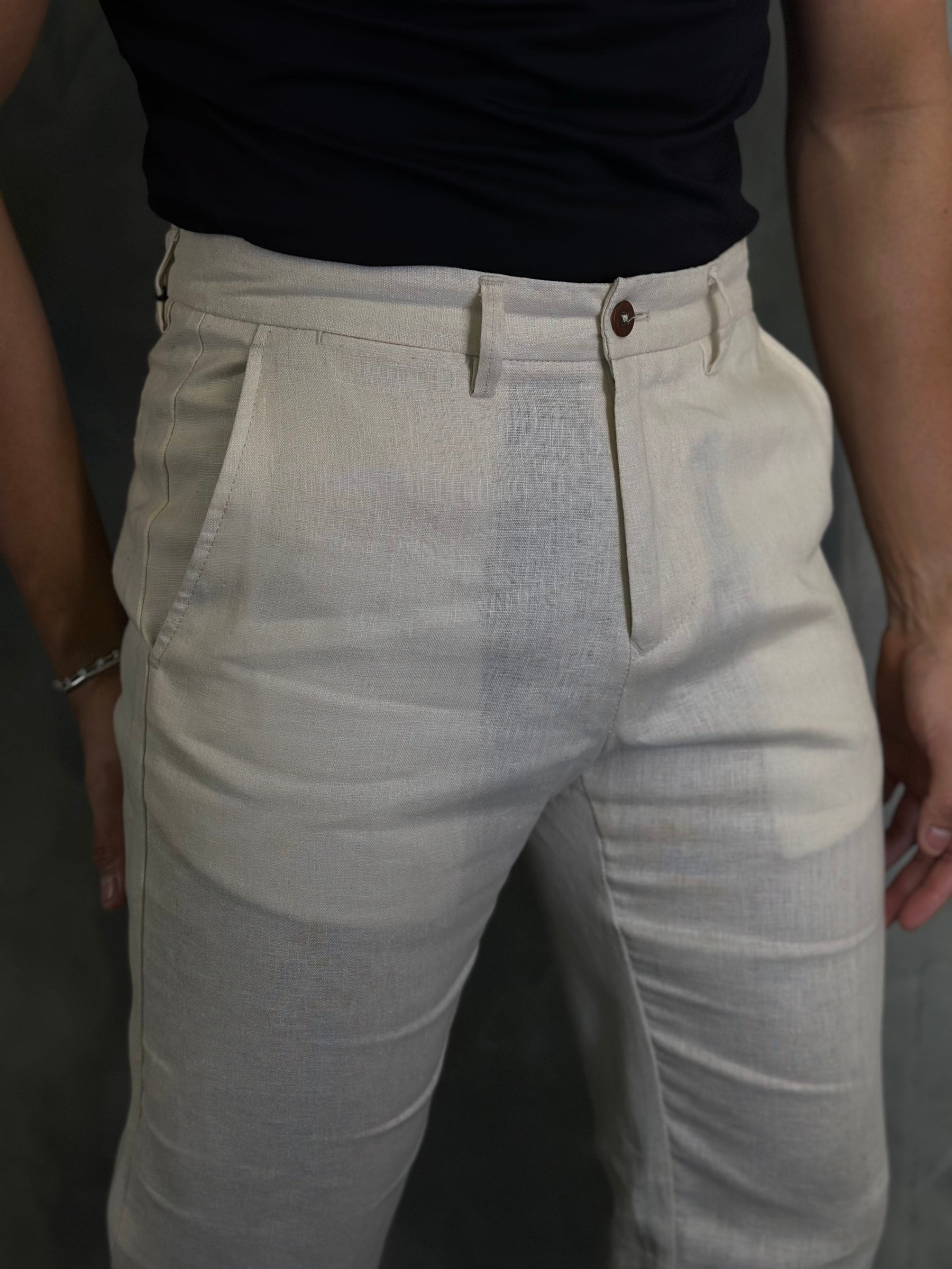 Calça Alf. Linho Regular Ponto H