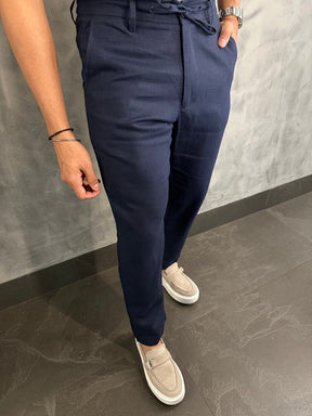 Calça Relax Rami Com Elástico E Cadarço Barezy