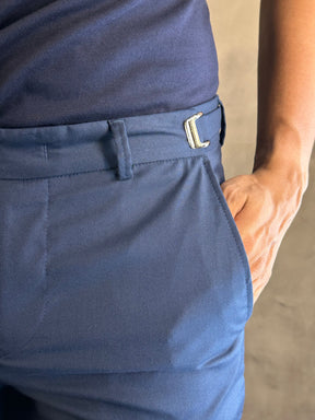 Calça Alf Slim Stretch Com Ajuste Fivela Barezy