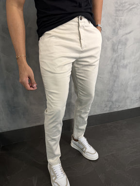 Calça Alf. Sarja Skinny Stretch Bolso Zíper Barezy