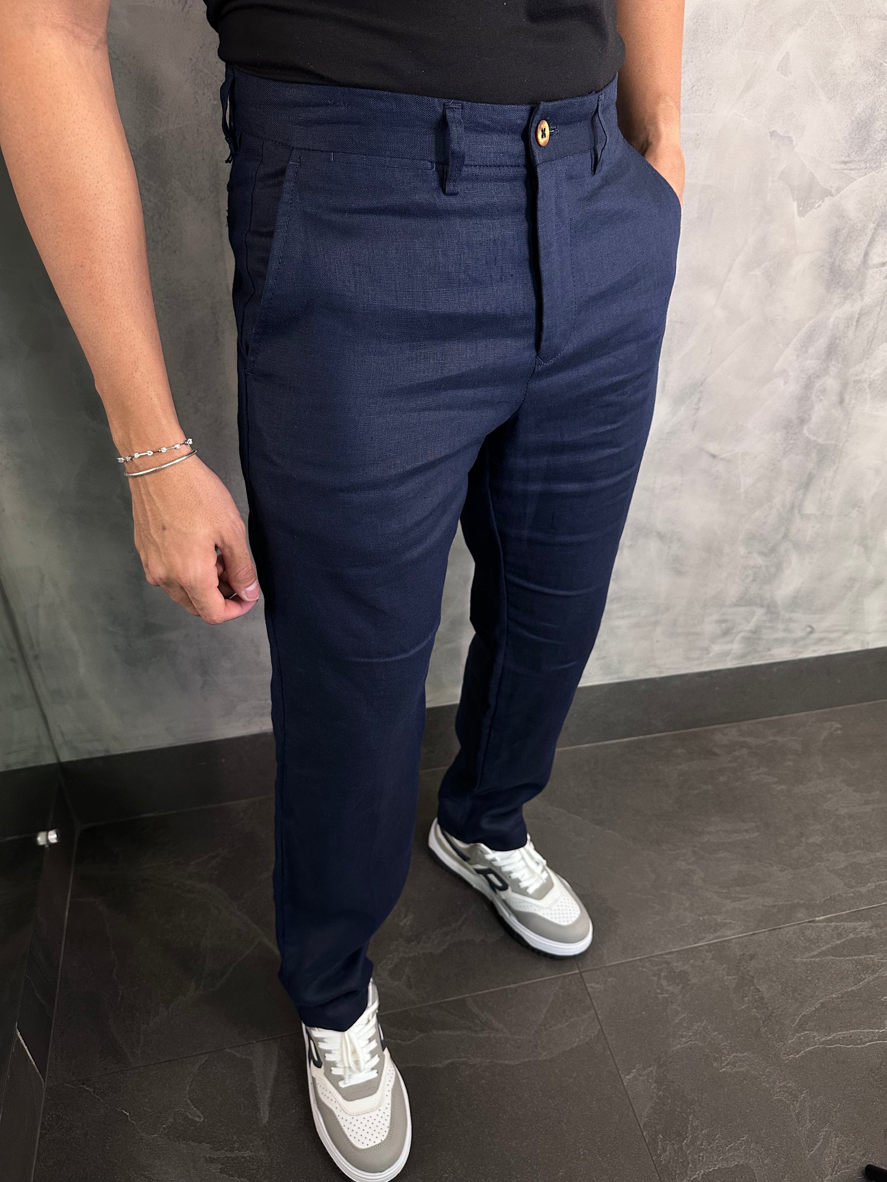 Calça Alf. Linho Regular Ponto H