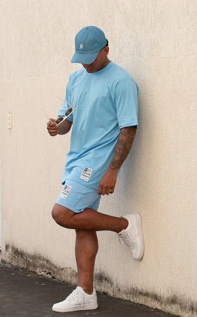 Conjunto Moletinho Over Azul Bebê
